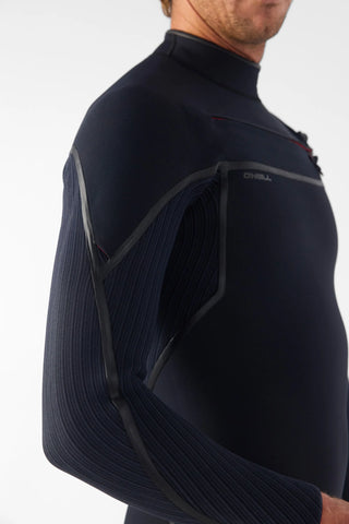 O'Neill Men's Hyperfreak Fire 3/2mm+ Chest Zip Fullsuit Wetsuit - BlackBlack