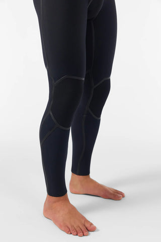 O'Neill Men's Hyperfreak Fire 3/2mm+ Chest Zip Fullsuit Wetsuit - BlackBlack