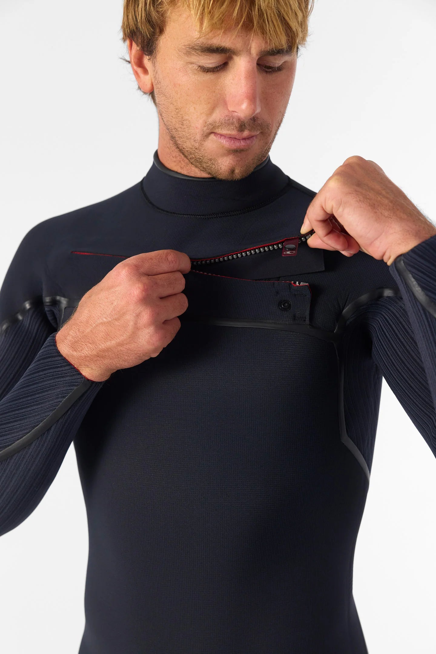 Hyperfreak Fire 3/2mm+ Chest Zip Fullsuit - Black/Black – Jack's Hyperfreak Fire 3/2mm+ Chest Zip Fullsuit - Black/Black – Jack's