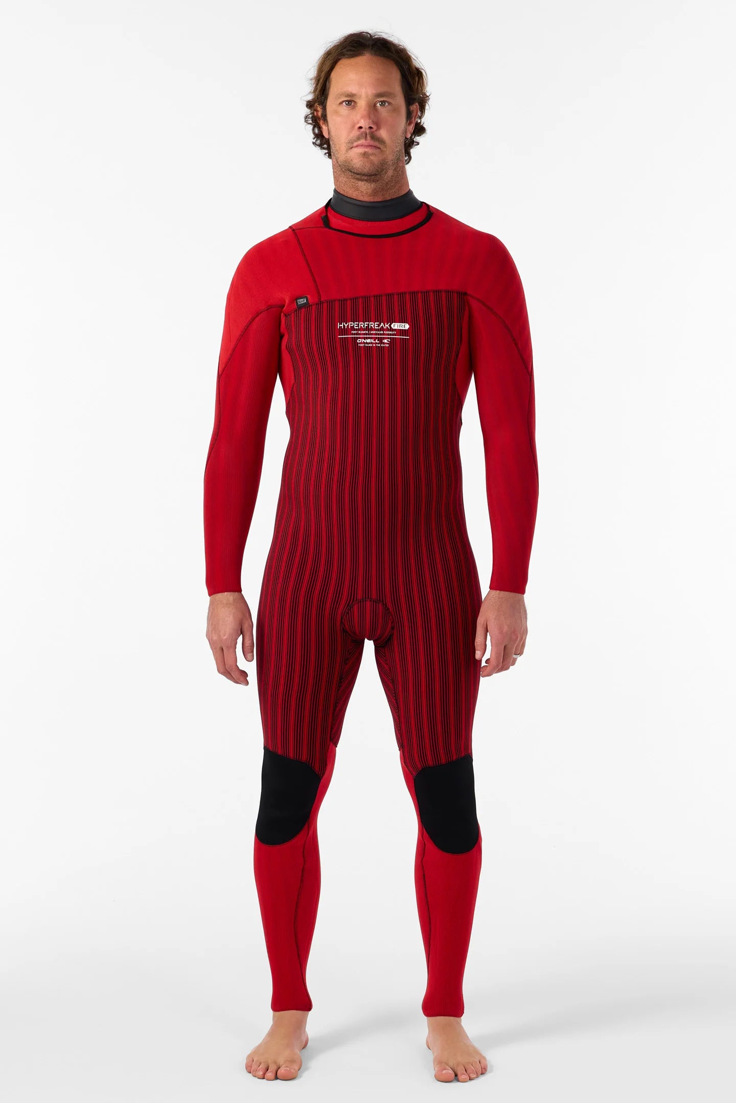 Hyperfreak Fire 3/2mm+ Chest Zip Fullsuit - Black/Black – Jack's Hyperfreak Fire 3/2mm+ Chest Zip Fullsuit - Black/Black – Jack's