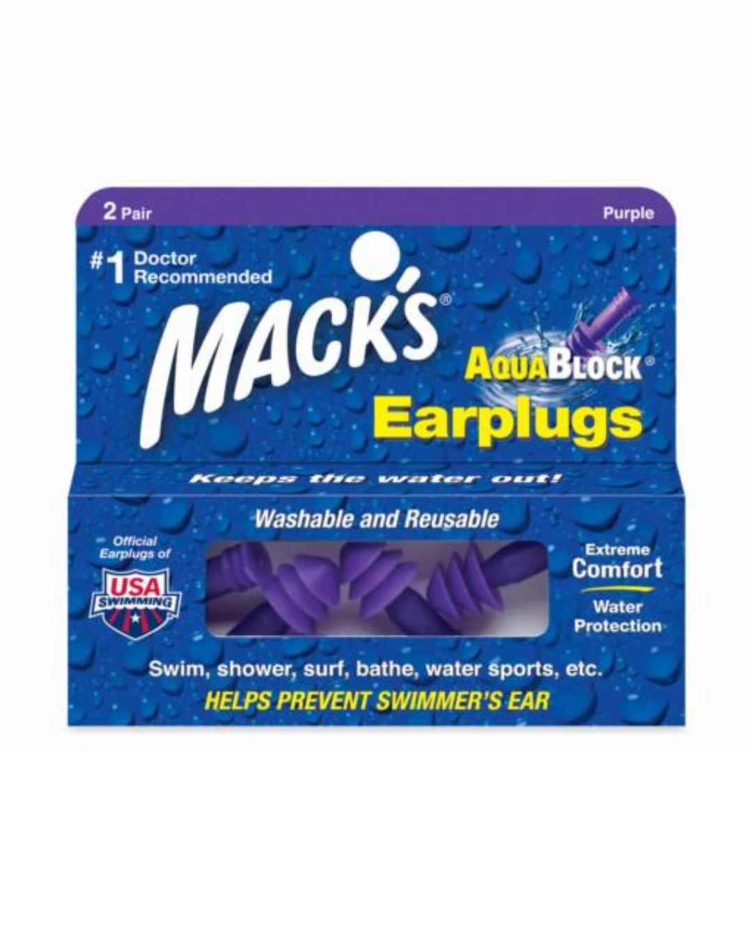 Mack's Aqua Block® Ear Plugs - Jack's Surfboards