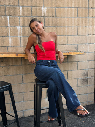 Meara Tube Top - Red