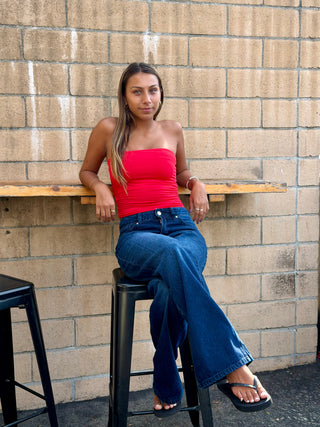 Meara Tube Top - Red