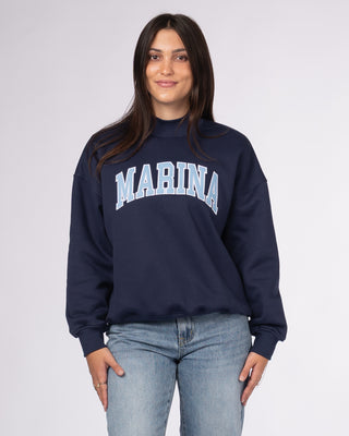 Marina Mockneck Sweatshirt - Navy
