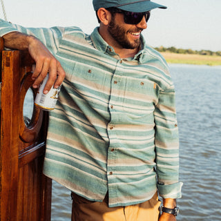 Marsh Wear Men's Westerly Flannel Shirt - Sea Pine