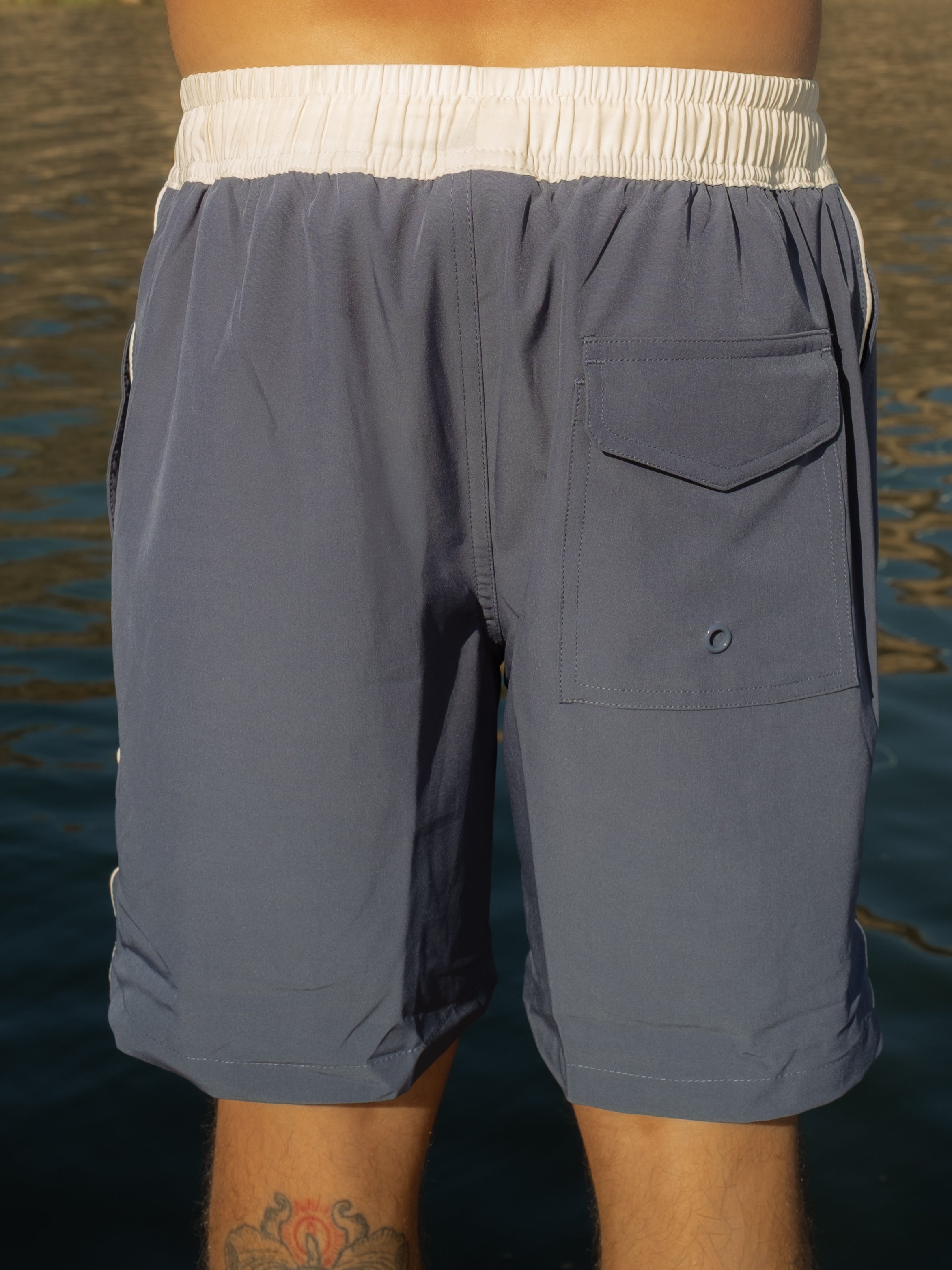 Danielle Brown Matt 15" Boardshorts - Blue