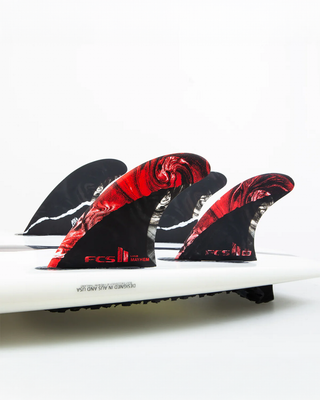 FCS II Mayhem Tri-Quad Fins- Large (Red)