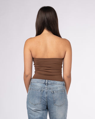 Meara Tube Top - Brown