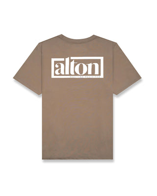 Logo box S/S Tee - Brown
