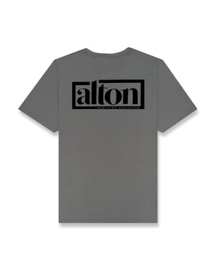 Logo box S/S Tee - Blue Storm