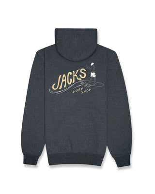 Jack's Surfboards Men's Bobber Classic Pullover Hoodie - Charcoal