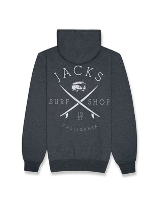 Bus Stop Classic Pullover Hoodie - Charcoal Heather