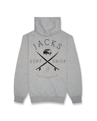 Bus Stop Classic Pullover Hoodie - Heather Grey