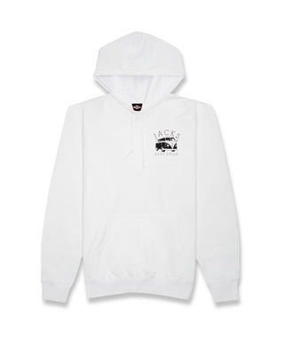 Bus Stop Classic Pullover Hoodie - White