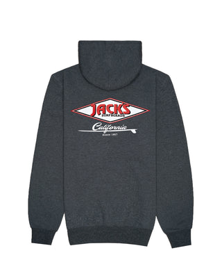 Cal Diamond Classic Pullover Hoodie - Charcoal