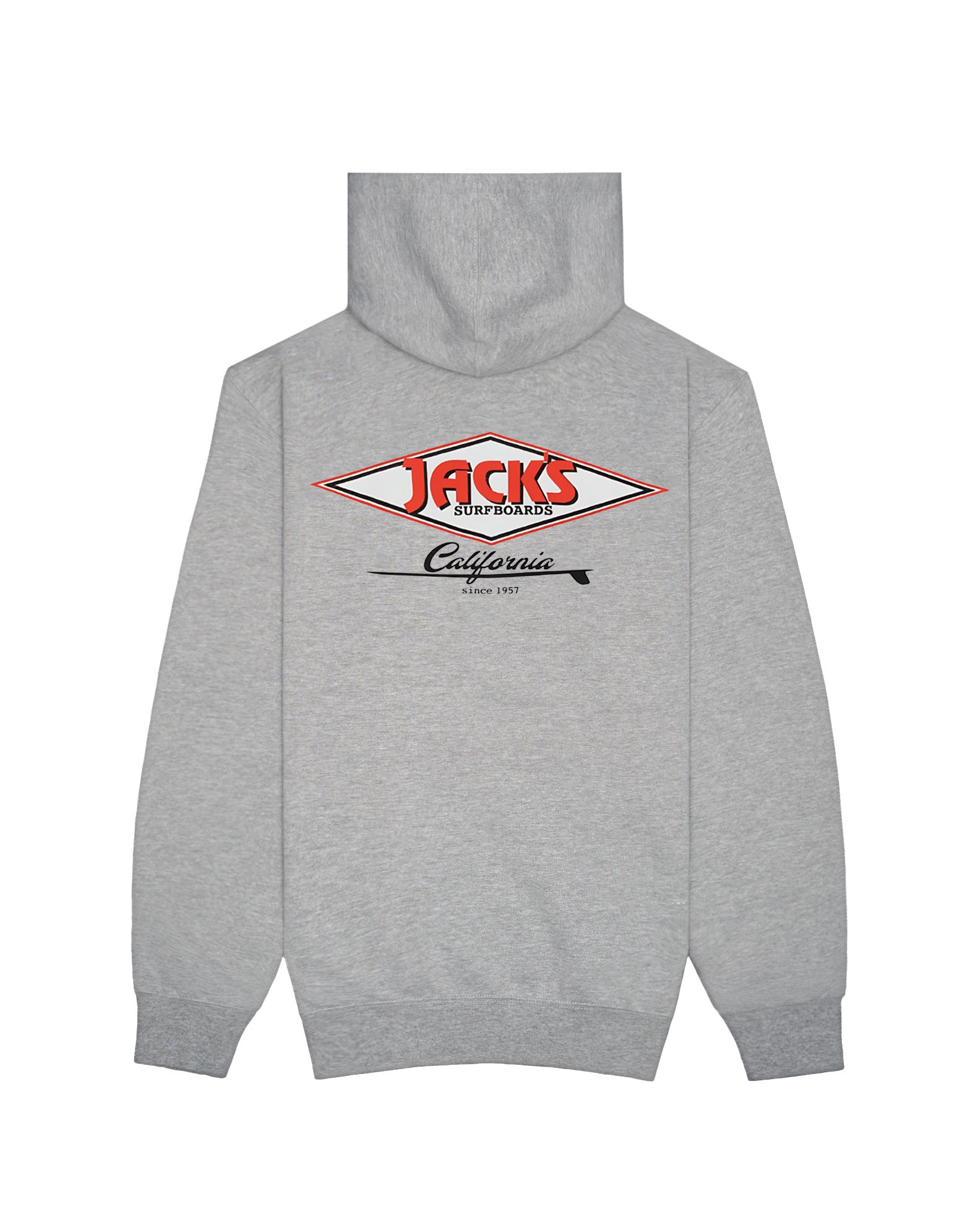 Cal Diamond Classic Pullover Hoodie - Heather Grey – Jack's Surfboards