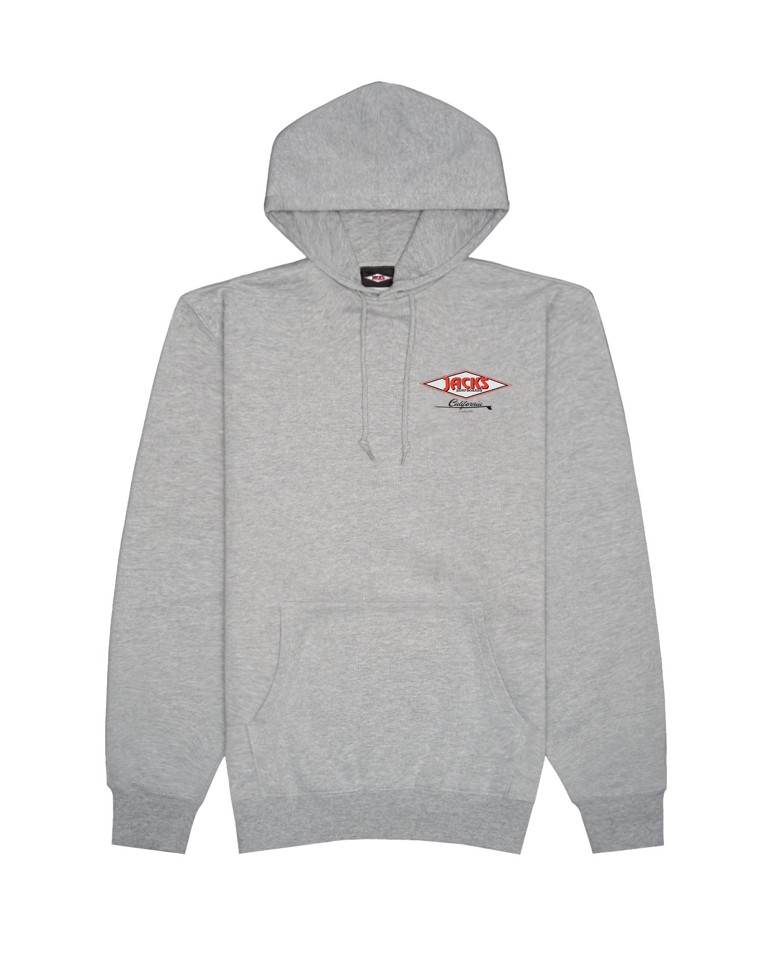 Cal Diamond Classic Pullover Hoodie - Heather Grey – Jack's Surfboards
