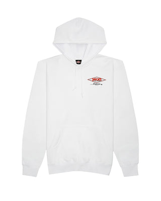 Cal Diamond Classic Pullover Hoodie - White
