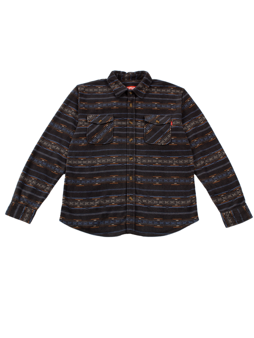 Jack's Fifty7 Nevada Fleece Long Sleeve Shirt - Charcoal