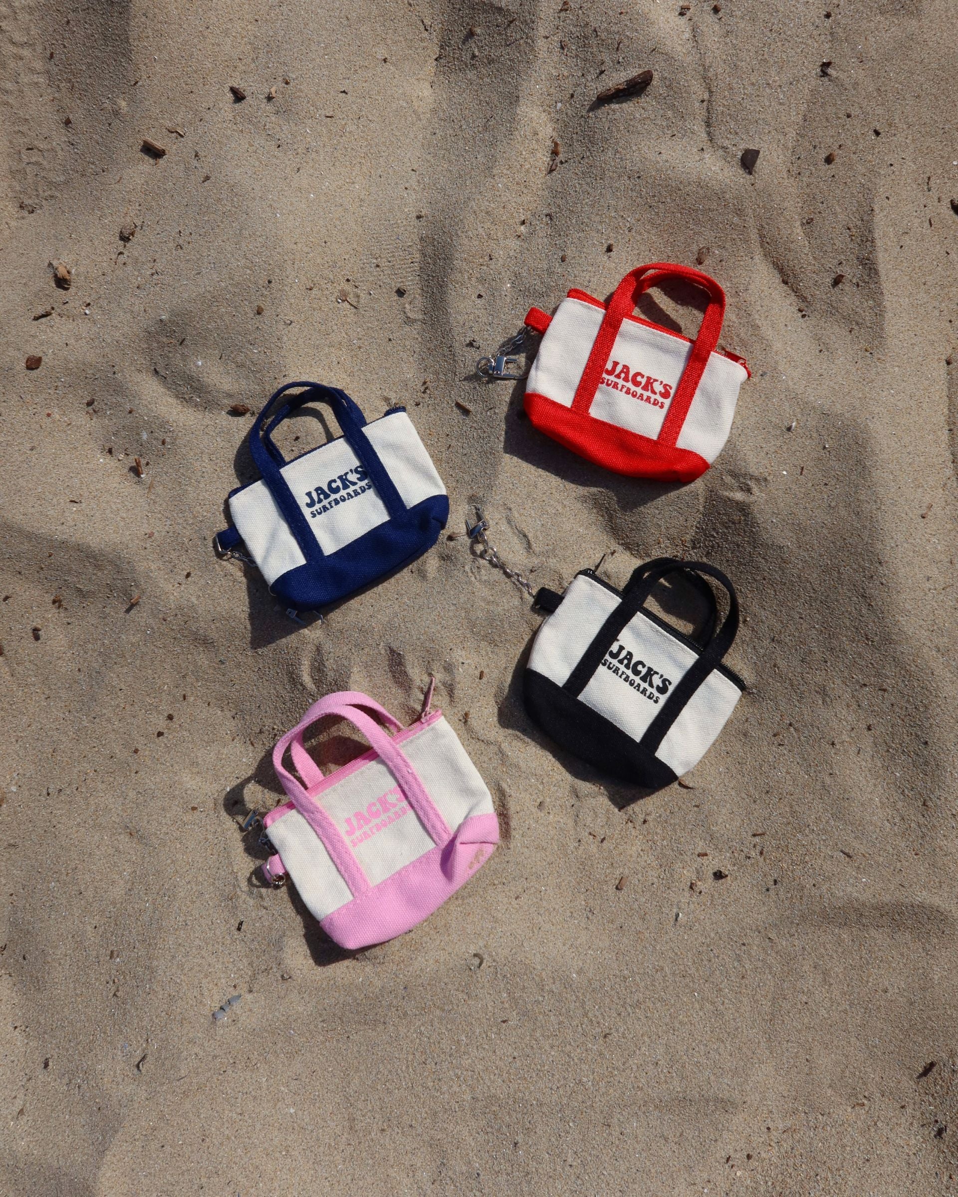 Mini Tote Bag Charm - Pink