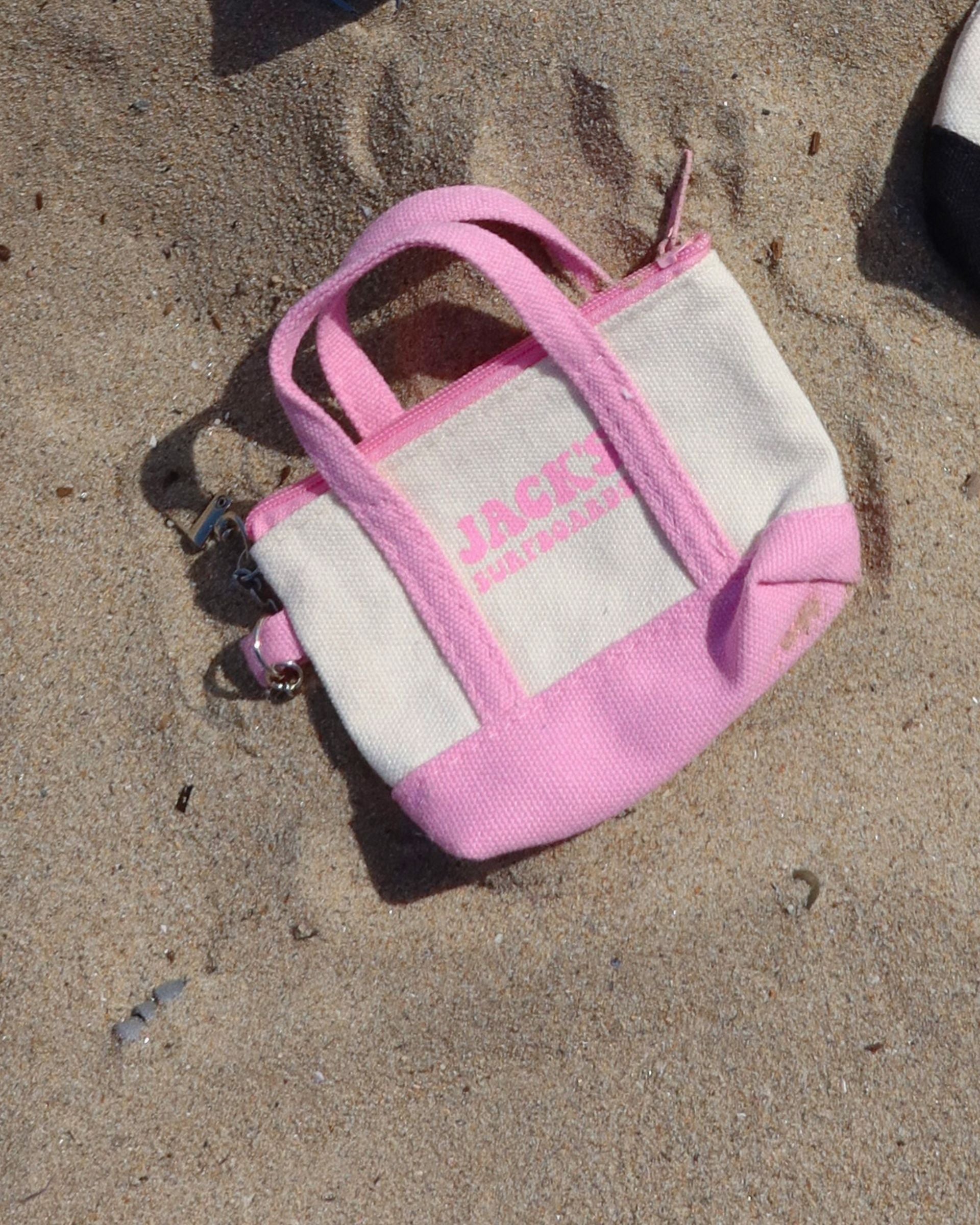 Mini Tote Bag Charm - Pink