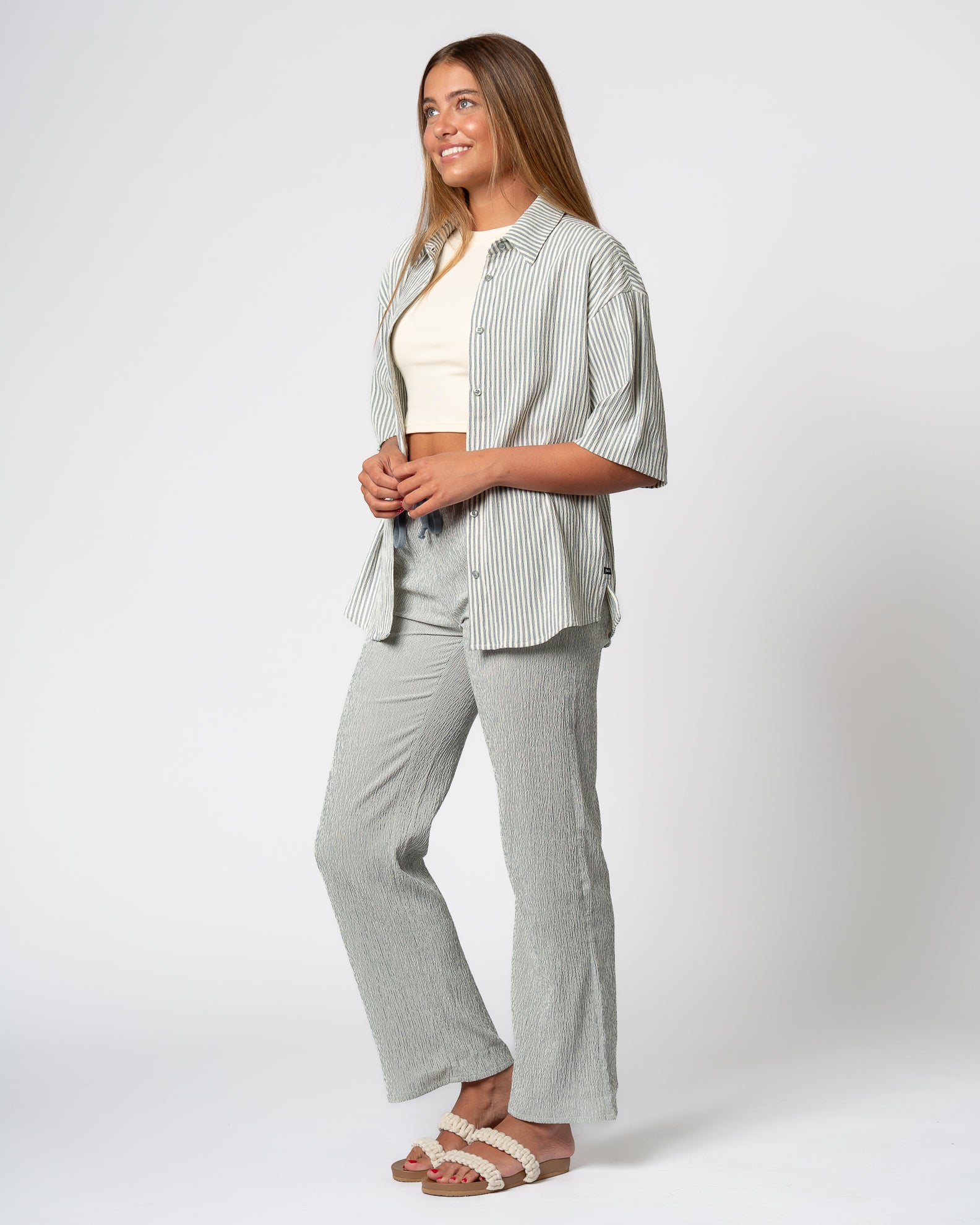 Myrtle Seersucker Pants- Blue – Jack's Surfboards
