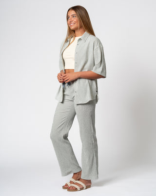 Myrtle Seersucker Pants- Blue