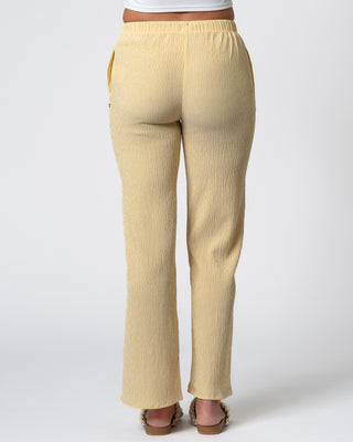 Myrtle Seersucker Pants - Yellow