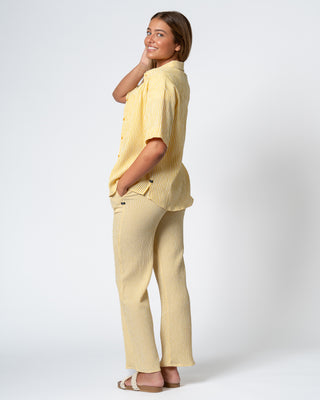 Myrtle Seersucker Pants - Yellow