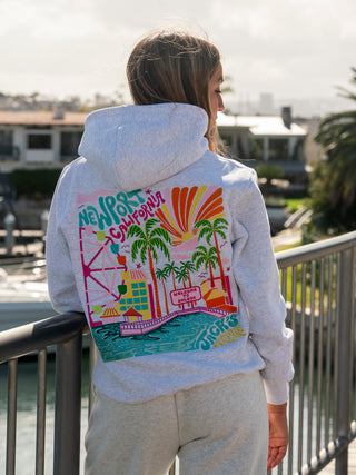 Jack's Surfboards Women's NB Balboa Pullover Hoodie - ASH