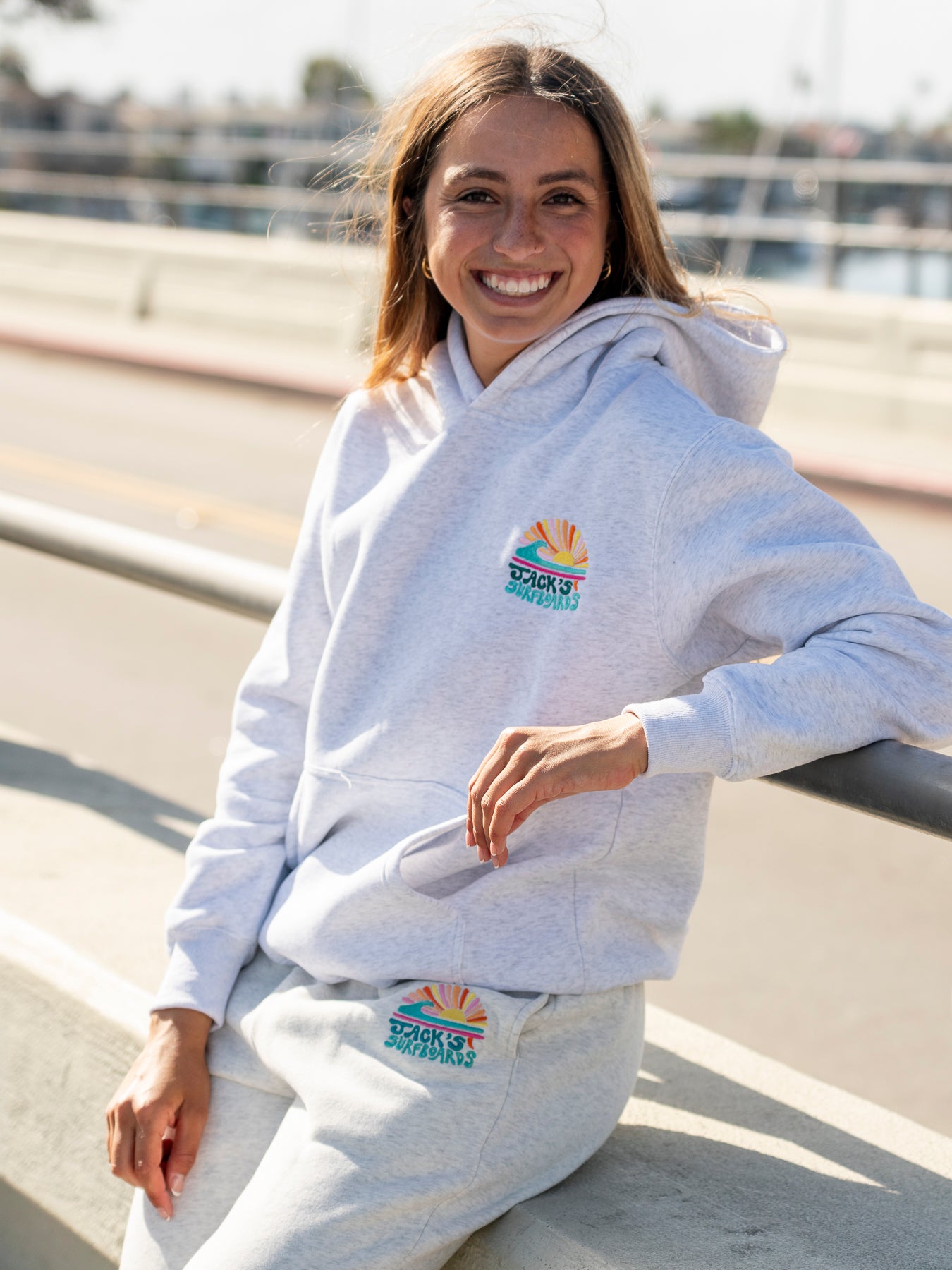 Jack's Surfboards Women's NB Balboa Pullover Hoodie - ASH