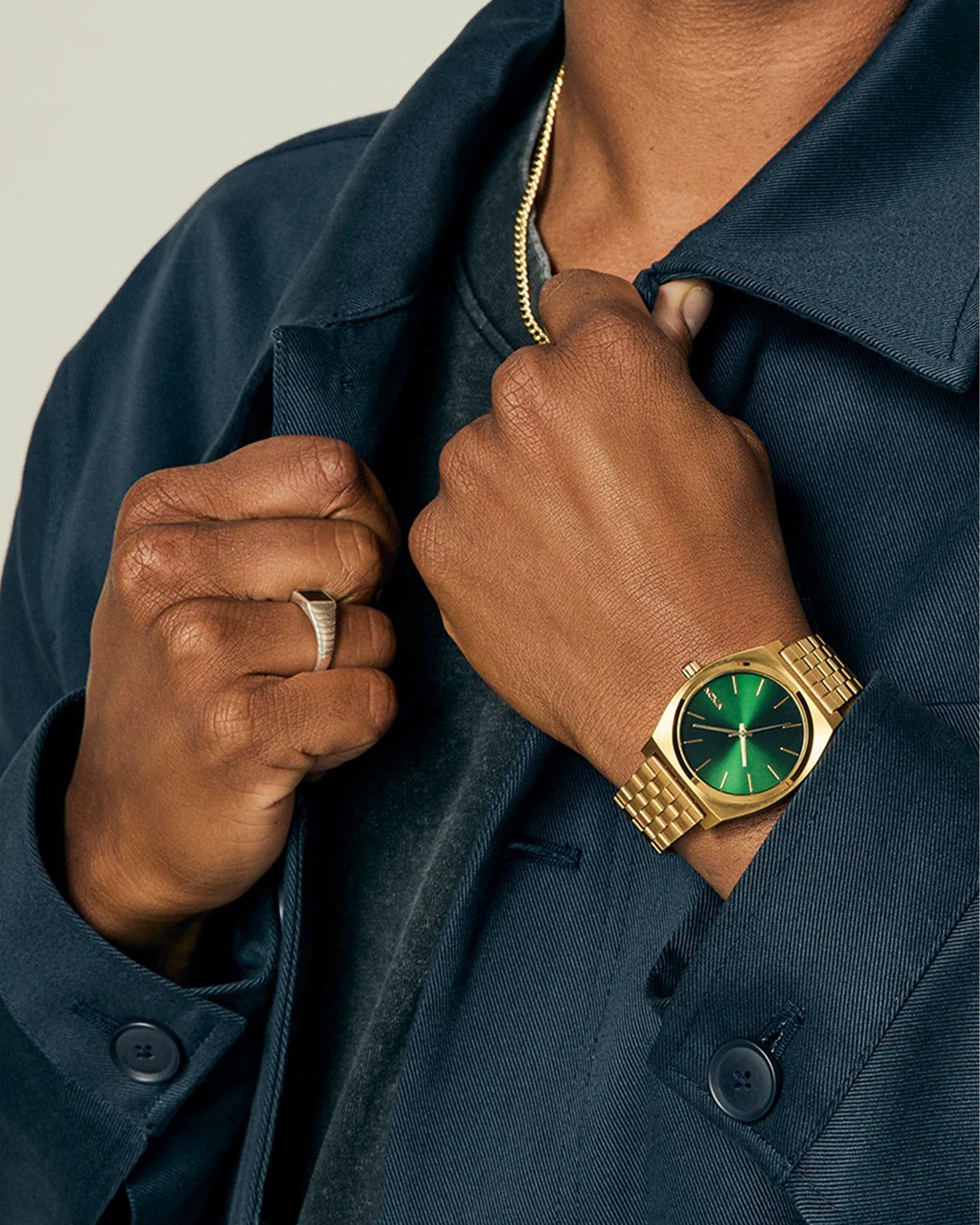 Nixon Time Teller - Gold/Green Sunray