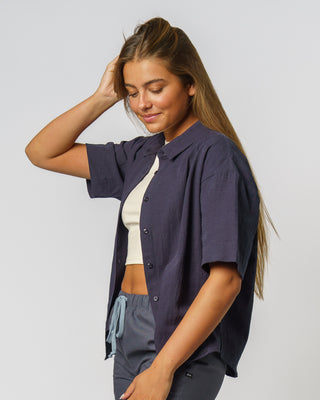 Life S/S Woven Shirt - Navy