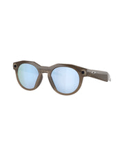 Oakley Meta HSTN Glasses - Brown Smoke/Prizm Deep Water Polarized Lenses