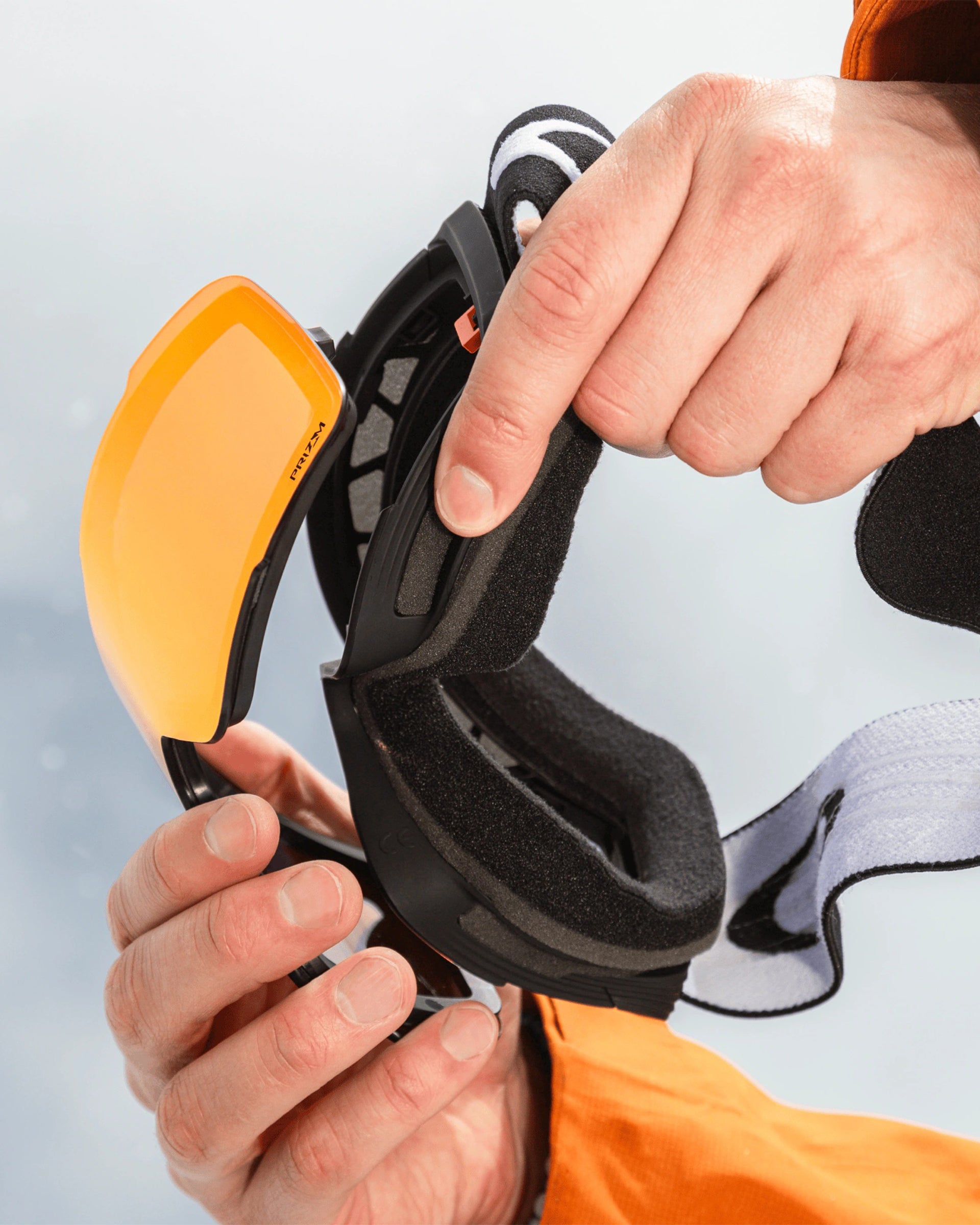 Oakley Line Miner Pro L Snow Goggles - Prizm Snow Argon Iridium Lenses/Matte Black Strap (Large)