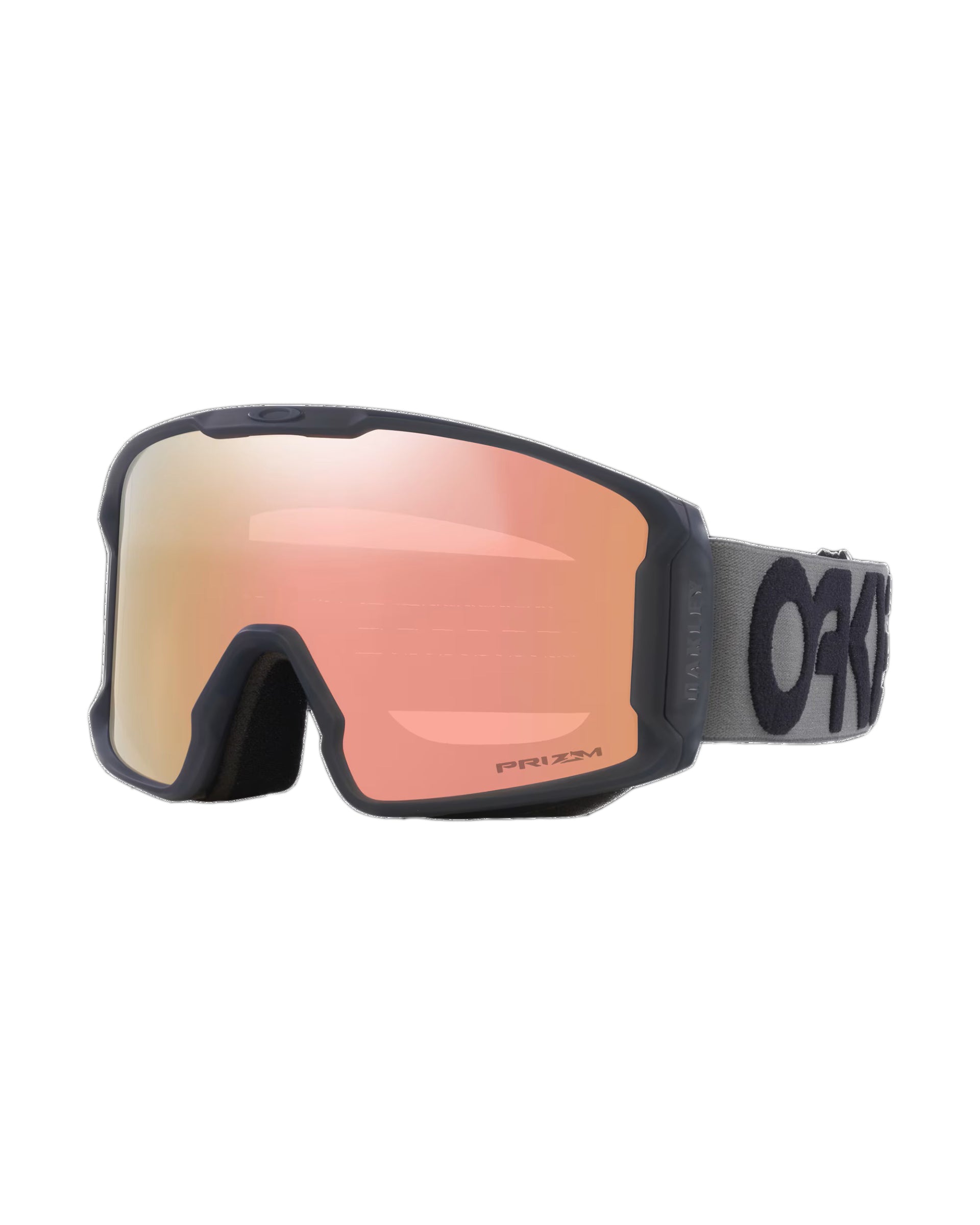 Oakley Line Miner L Snow Goggles -Prizm Rose Gold Iridium Lenses/Matte Forged Iron Strap (Large)