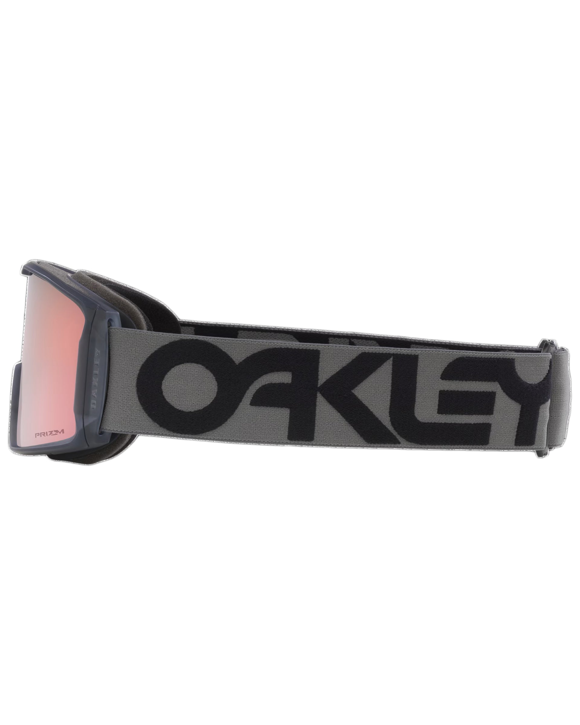 Oakley Line Miner L Snow Goggles -Prizm Rose Gold Iridium Lenses/Matte Forged Iron Strap (Large)