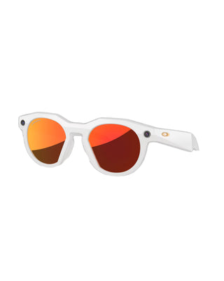 Oakley Meta HSTN Glasses - Prizm Ruby Lenses/Warm Grey Frame