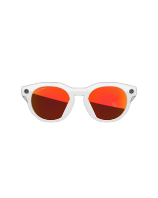 Oakley Meta HSTN Glasses - Prizm Ruby Lenses/Warm Grey Frame