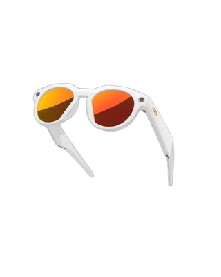 Oakley Meta HSTN Glasses - Prizm Ruby Lenses/Warm Grey Frame