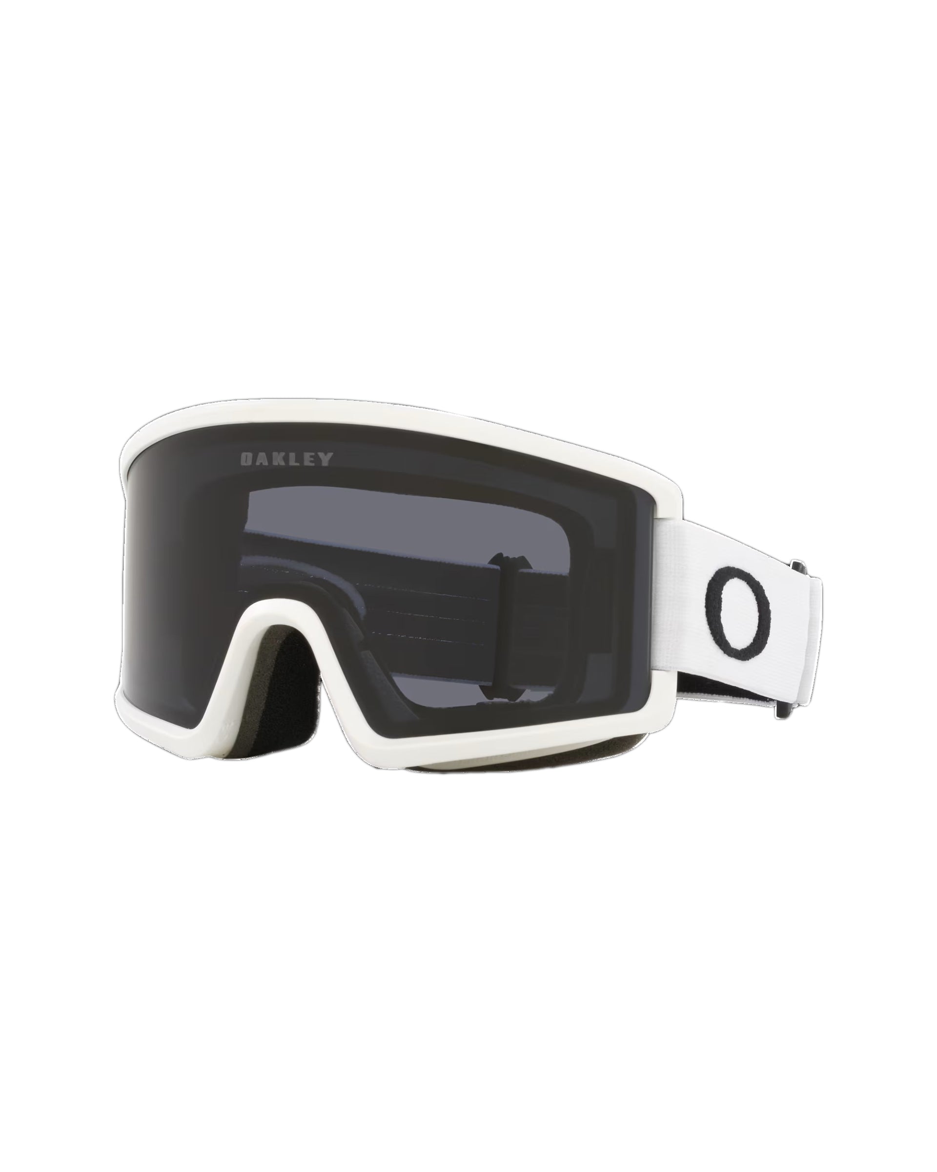Oakley Target Line L Snow Goggles - Dark Grey Lenses/Matte White Strap (Large)