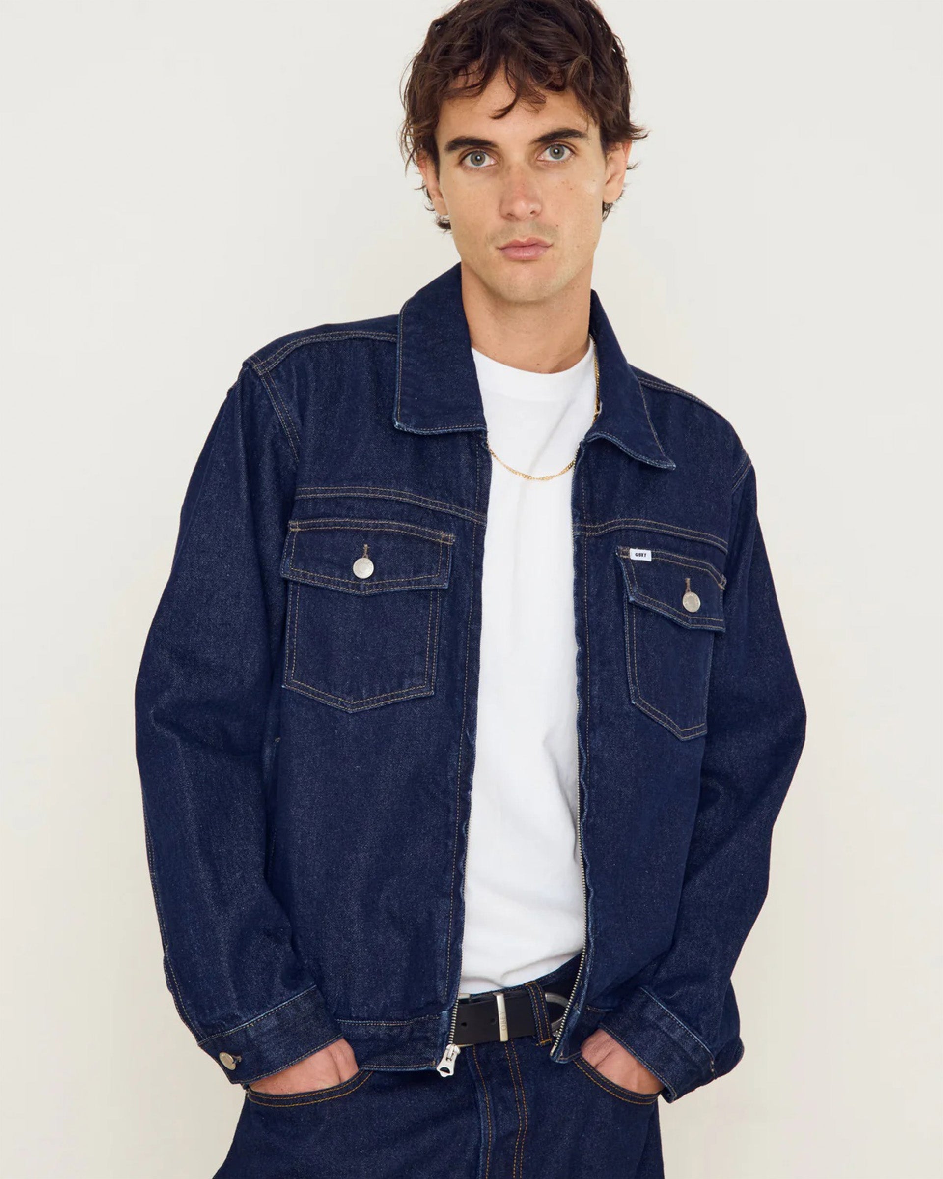 Base Trucker Jacket - Rinse Indigo