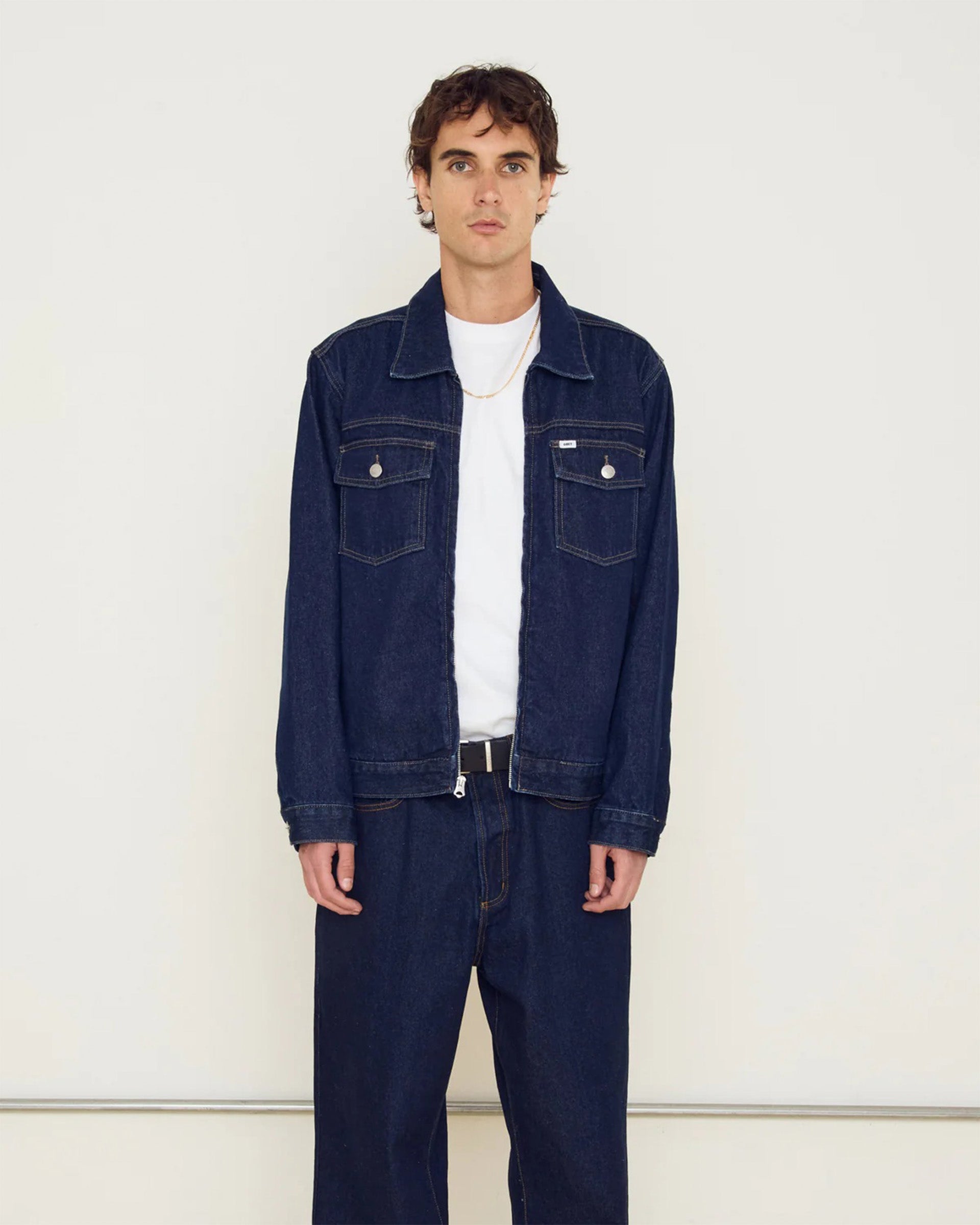 Base Trucker Jacket - Rinse Indigo
