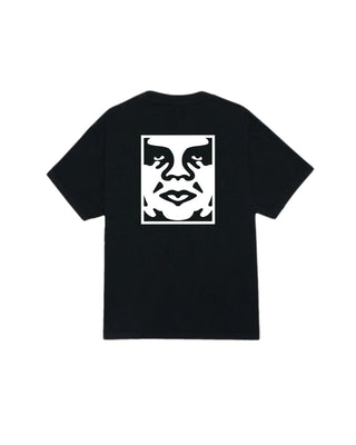 Obey Bold Icon Face Pigment Short Sleeve T-Shirt - Dusty Black
