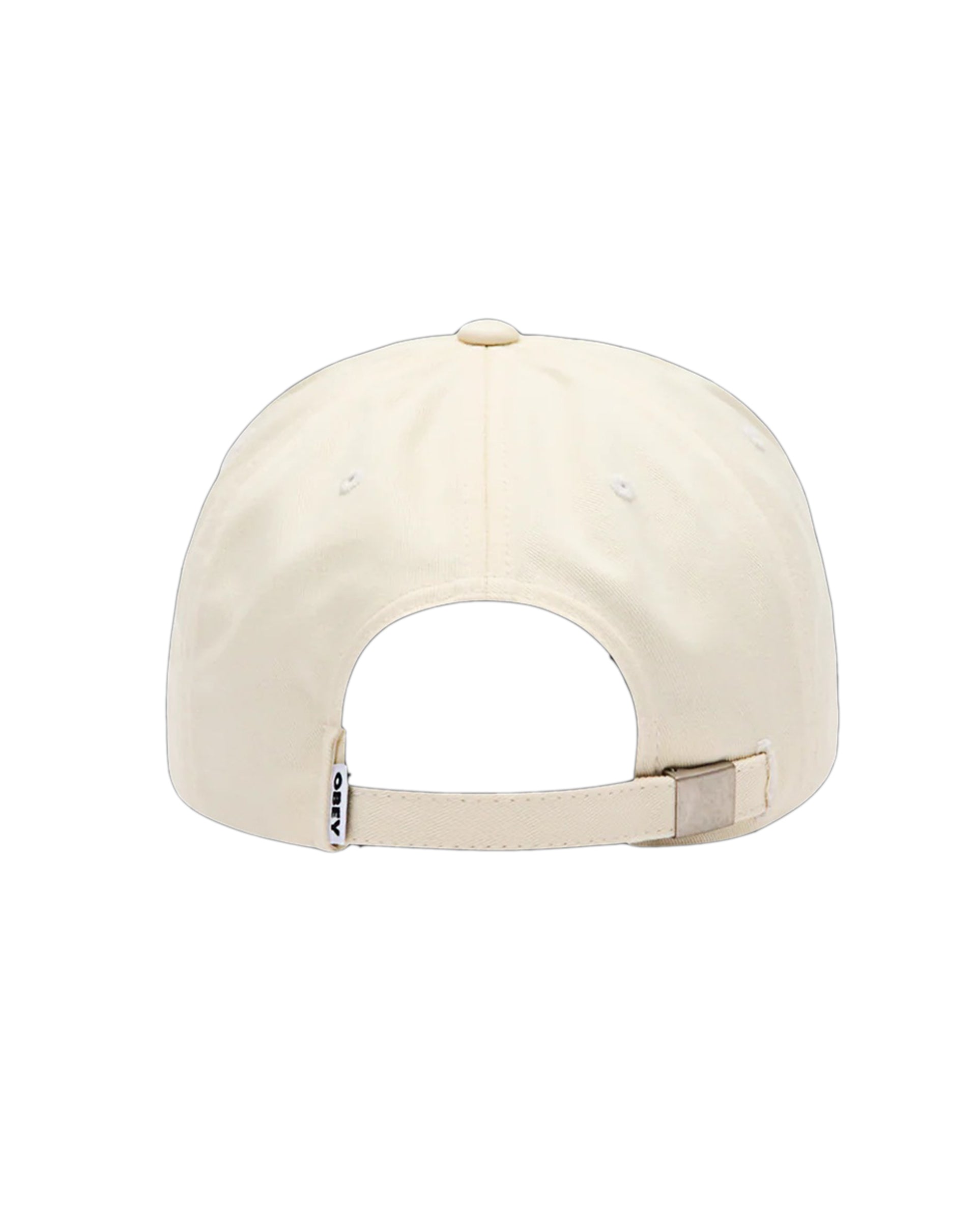 Obey Delta 5 Panel Strapback Hat - Unbleached Multi