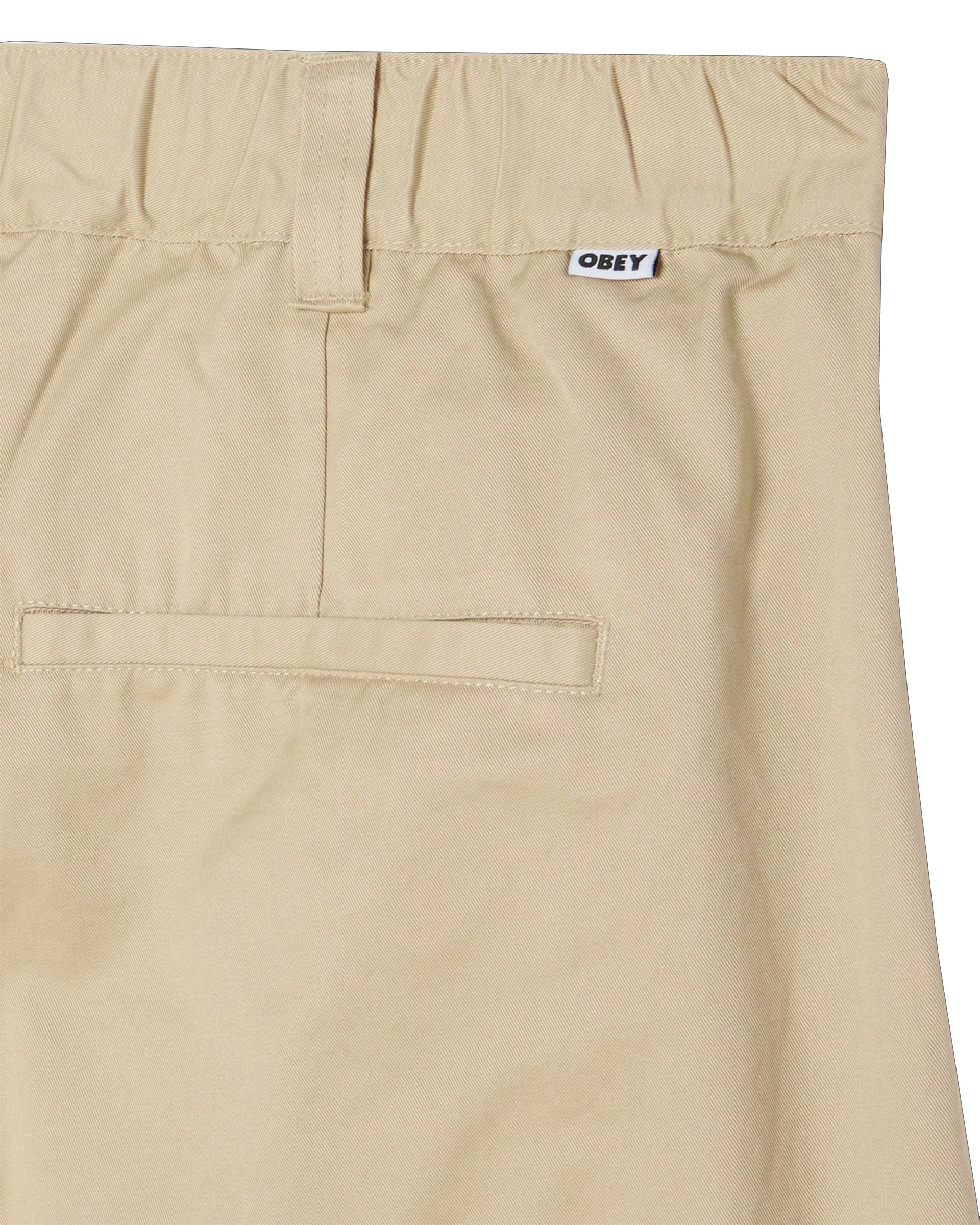 Obey Foster Pleated Pant - Cement