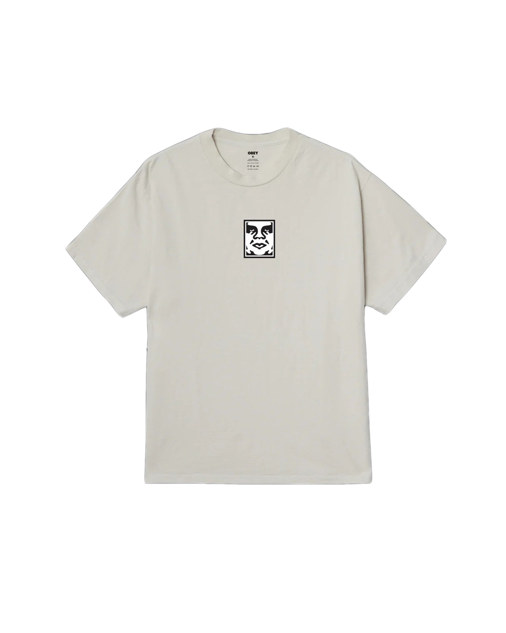 Obey Icon Face Pigment Short Sleeve T-Shirt - Chalk