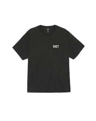 Obey Icon Photo Pigment Short Sleeve T-Shirt - Dusty Black