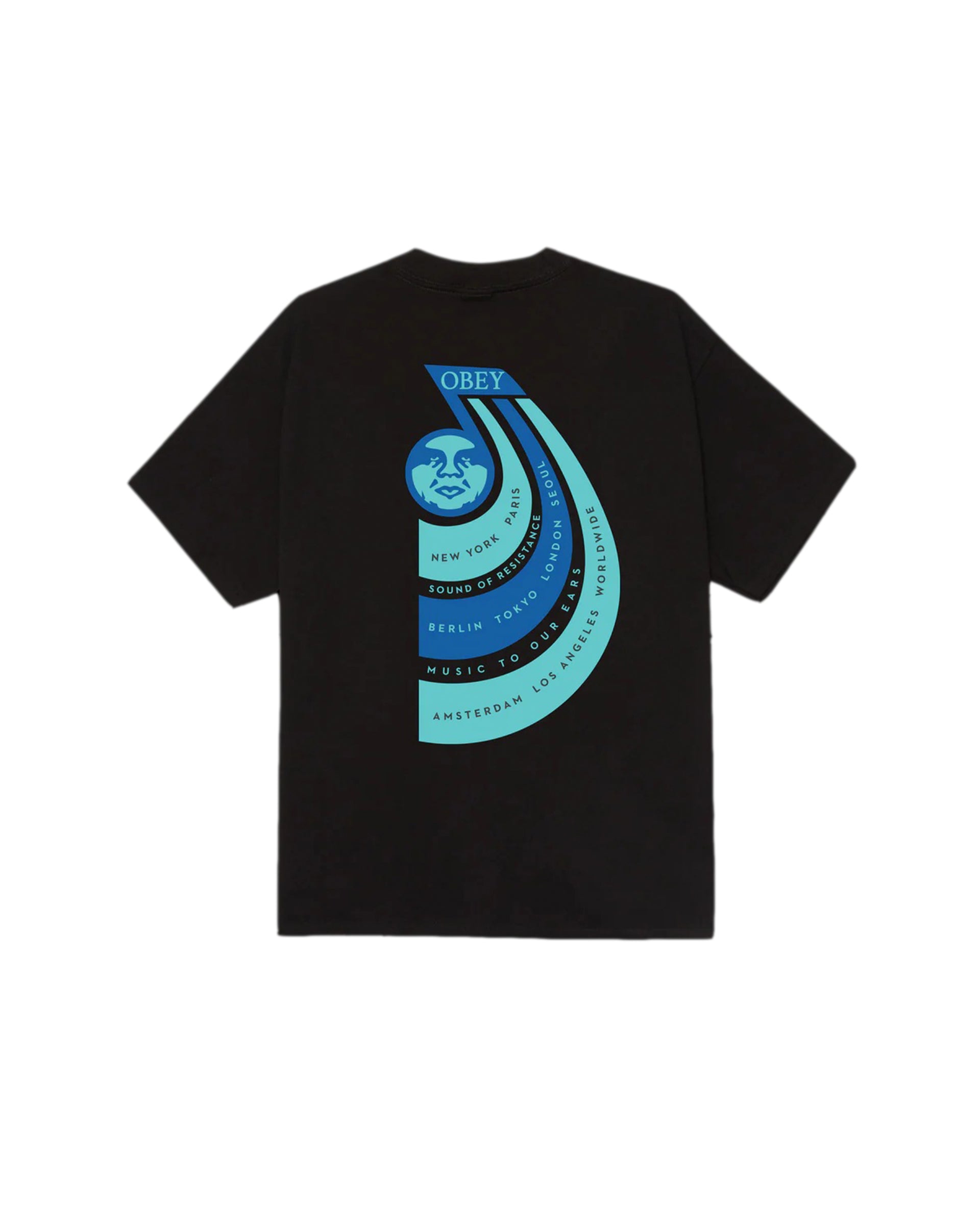 Obey Sounds Of Resistance Classic Short Sleeve T-Shirt - Black