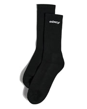 Obey Sports Logo Socks - Black